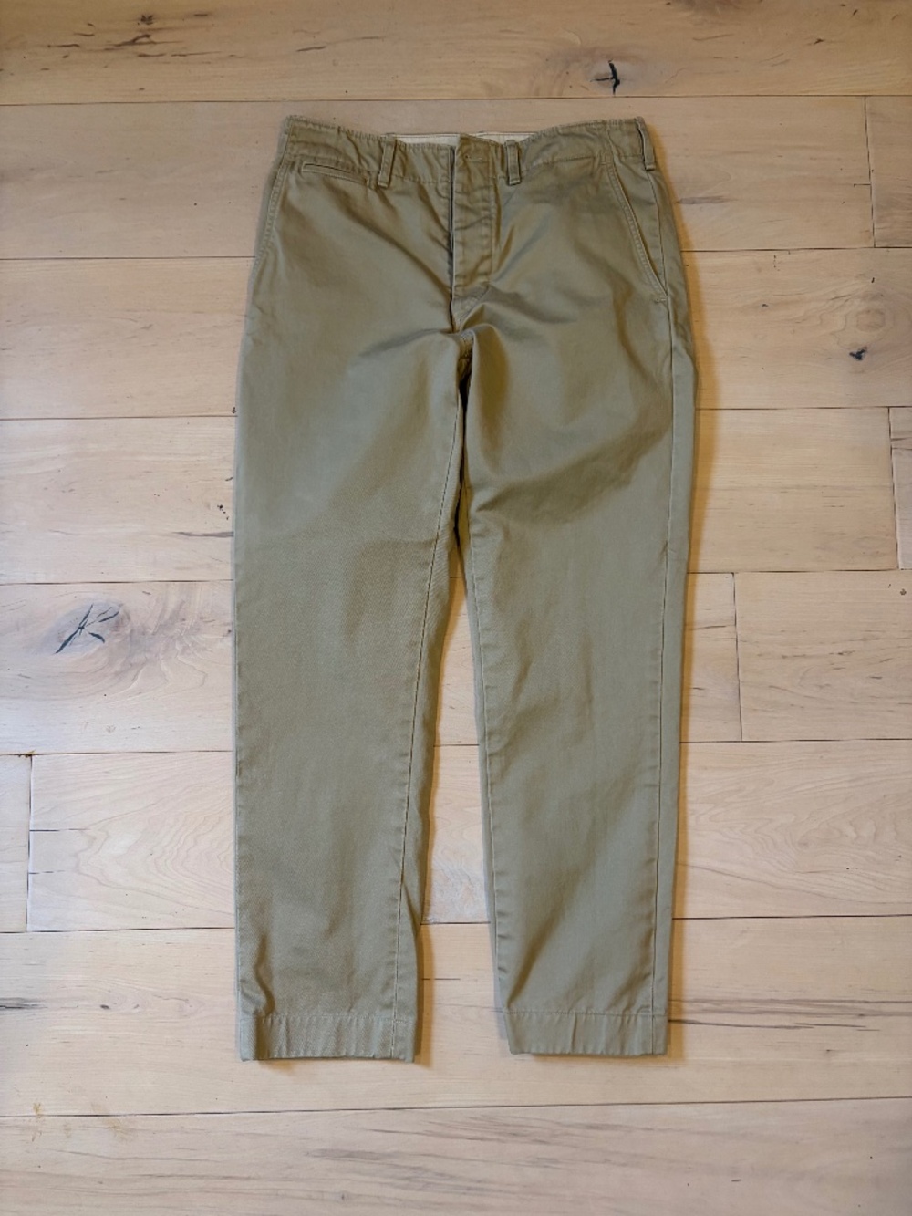 Buck Mason Beige "Officer" Twill Chino